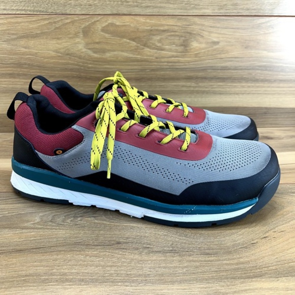 Bogs Mens‎ Shoes 14 Slate Low Ct Saftey Toe Gray Mesh Low Top Sneakers